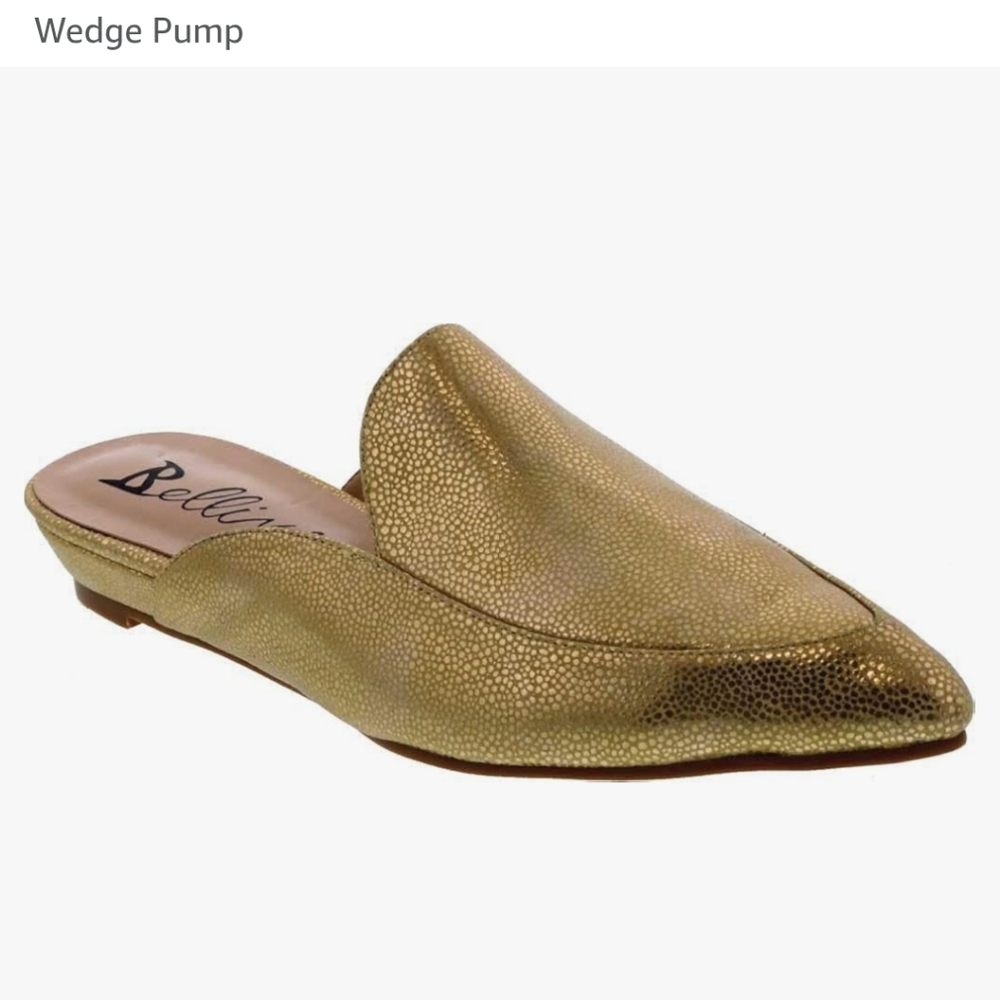 Bellini Gold Formosa Women's Chic Slip-On Mule Size 12 Wide